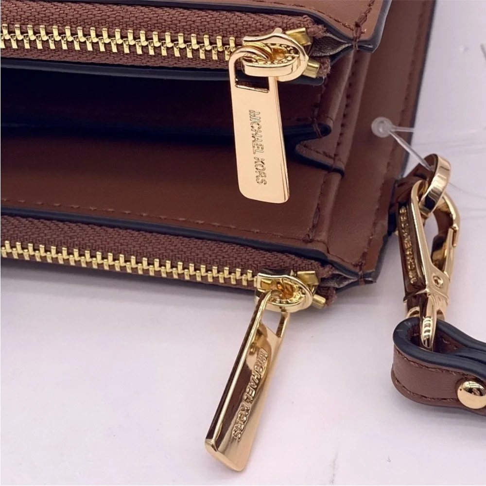 Michael Kors DoubleZip Wristlet Wallet Luggage